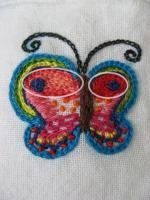 蝶の刺繍　～手作り・手縫い作品～ - Photo No.6