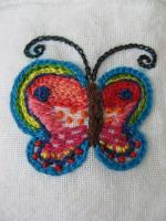 蝶の刺繍　～手作り・手縫い作品～ - Photo No.2