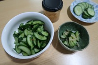 キュウリのビール漬けをアレンジ